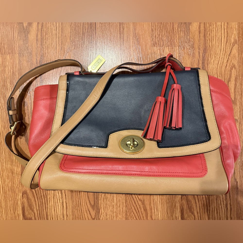 Coach Leather Messenger Bag
